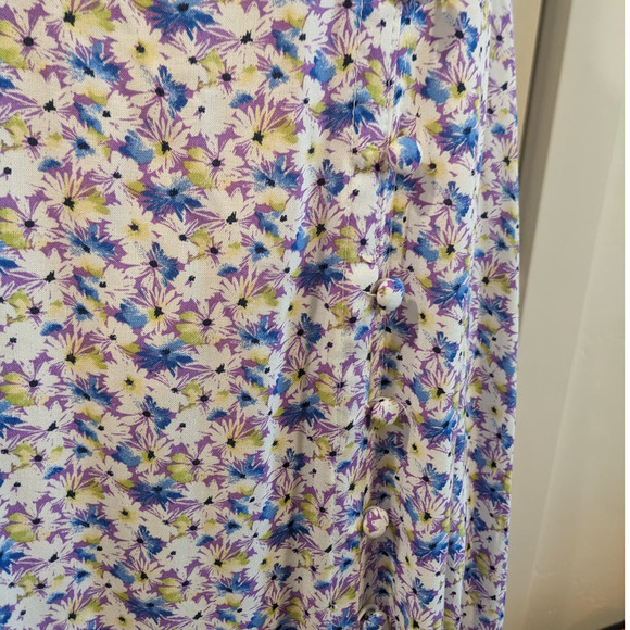 Cori Michelle NWT Purple Marigold Midi With Button Slit XS - Picture 7 of 11